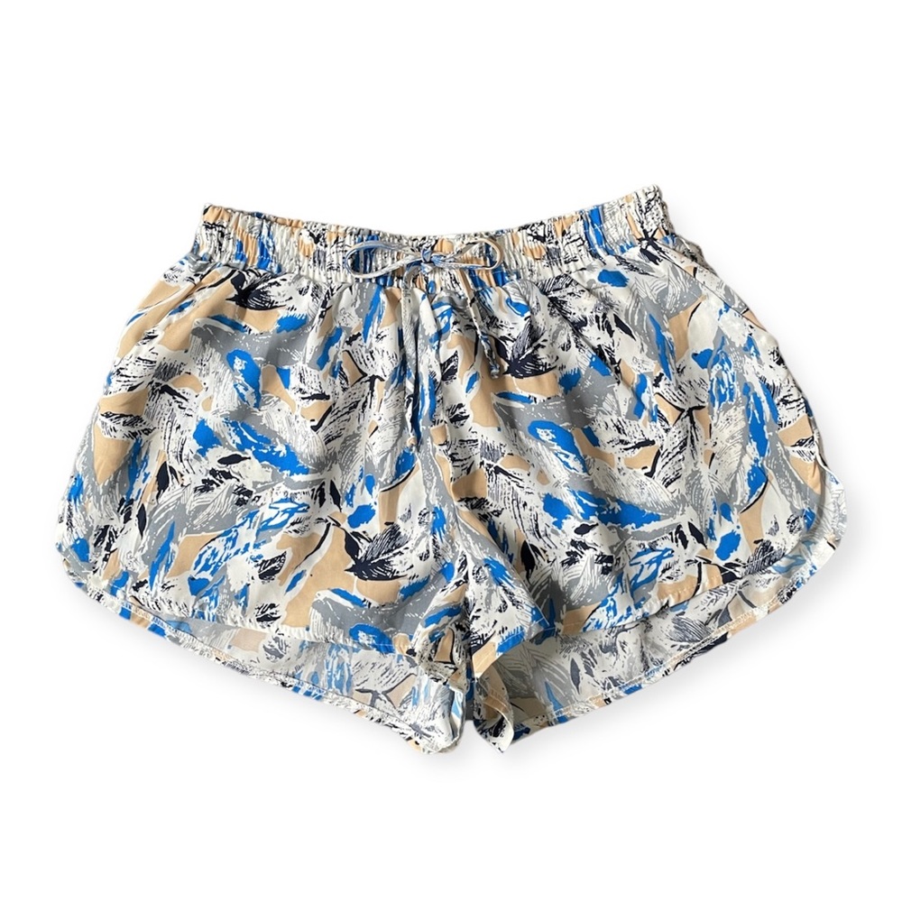 Printed Casual Blue Cream Shorts Women’s size S